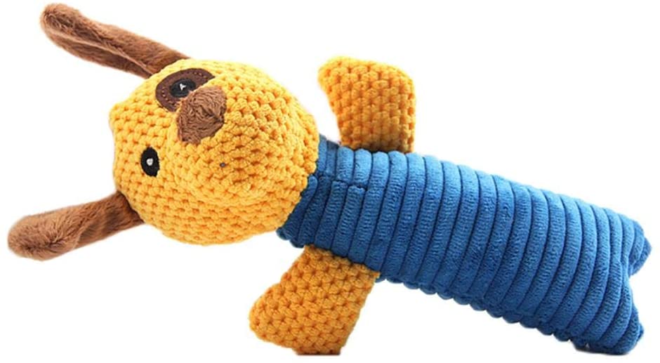  BIGBOBA Juguete de Peluche Forma de Rana Mascotas de morder Juguete para Perros y Gatos Dientes de Limpieza de Juguete de Perro Masticar Juguete, 11 * 18.5cm 