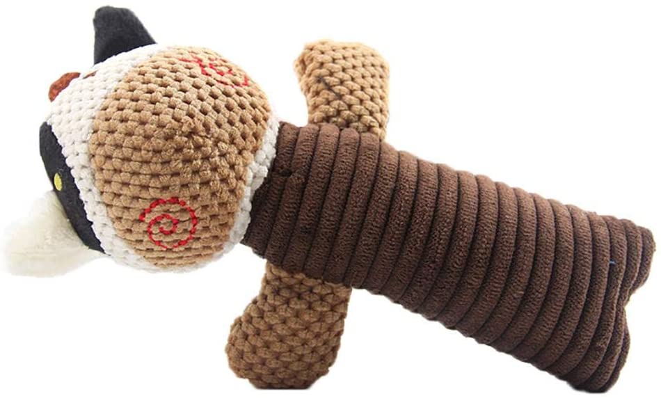  BIGBOBA Juguete de Peluche Forma de Rana Mascotas de morder Juguete para Perros y Gatos Dientes de Limpieza de Juguete de Perro Masticar Juguete, 11 * 18.5cm 