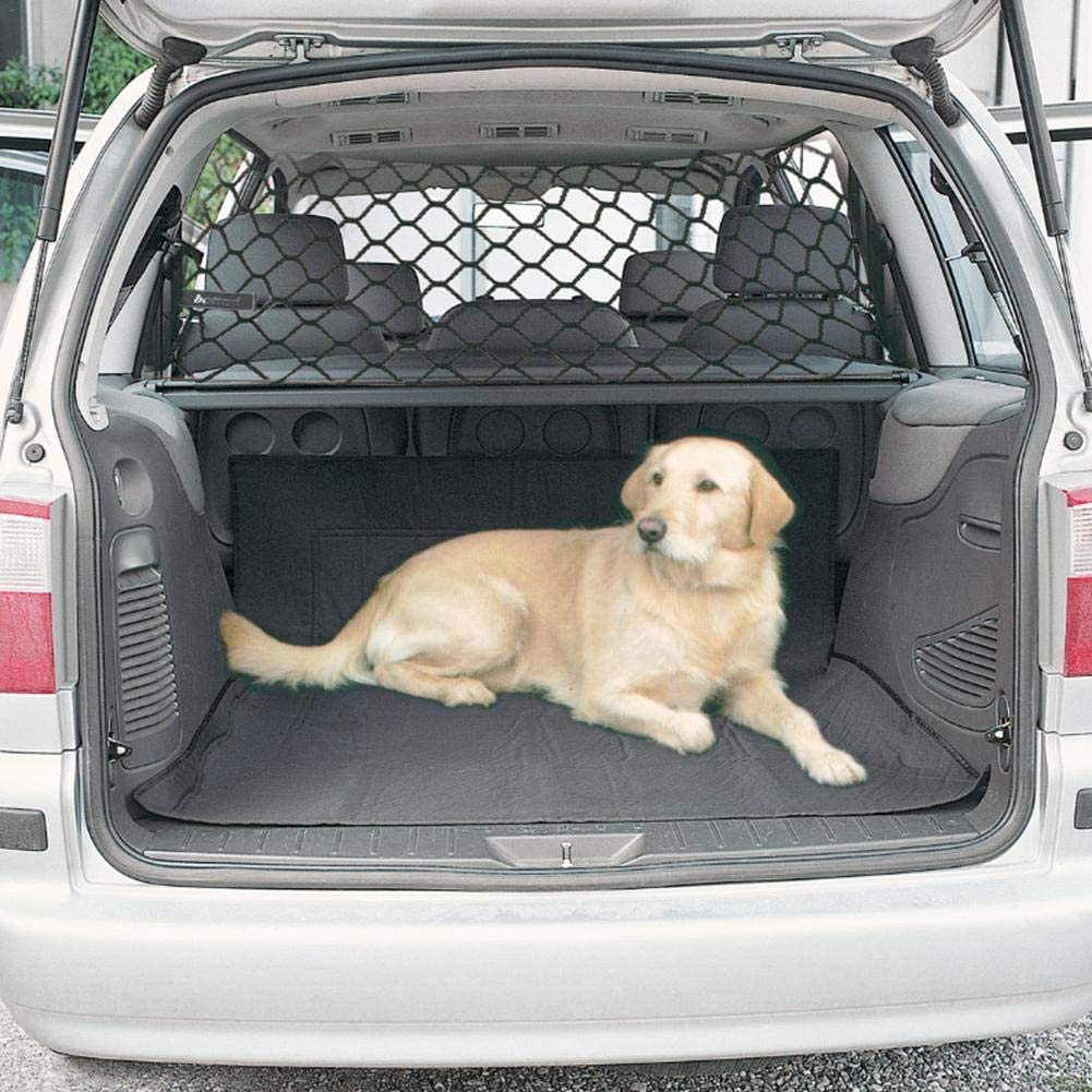  Brownrolly - Organizador de red para asiento trasero de coche, red de seguridad para vehículos, barrera de seguridad para perros, protección de aislamiento de seguridad para SUV/coche/camión/furgoneta 