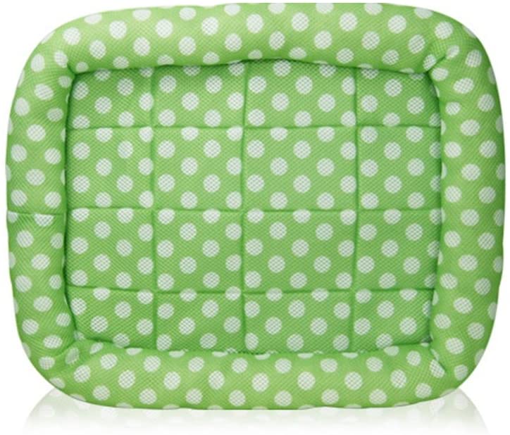  BTTNW PE Nido de Mascotas Almohadilla Transpirable de Malla sándwich Teddy Small Dog Kennel Perro Cama del Animal doméstico (Color : Verde) 