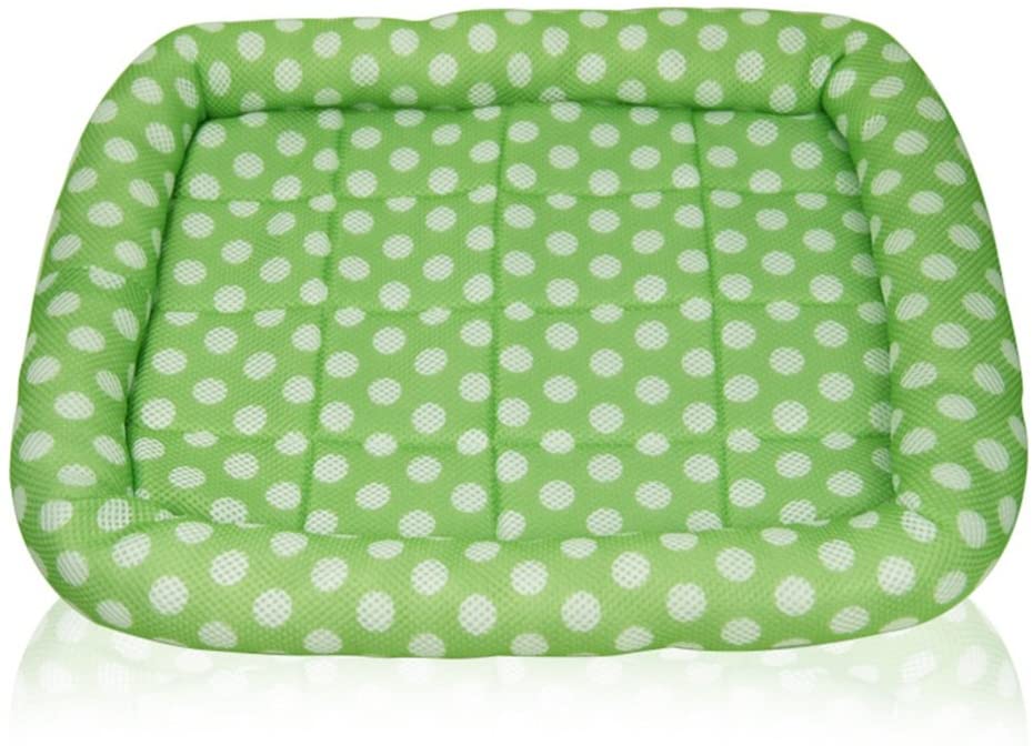  BTTNW PE Nido de Mascotas Almohadilla Transpirable de Malla sándwich Teddy Small Dog Kennel Perro Cama del Animal doméstico (Color : Verde) 