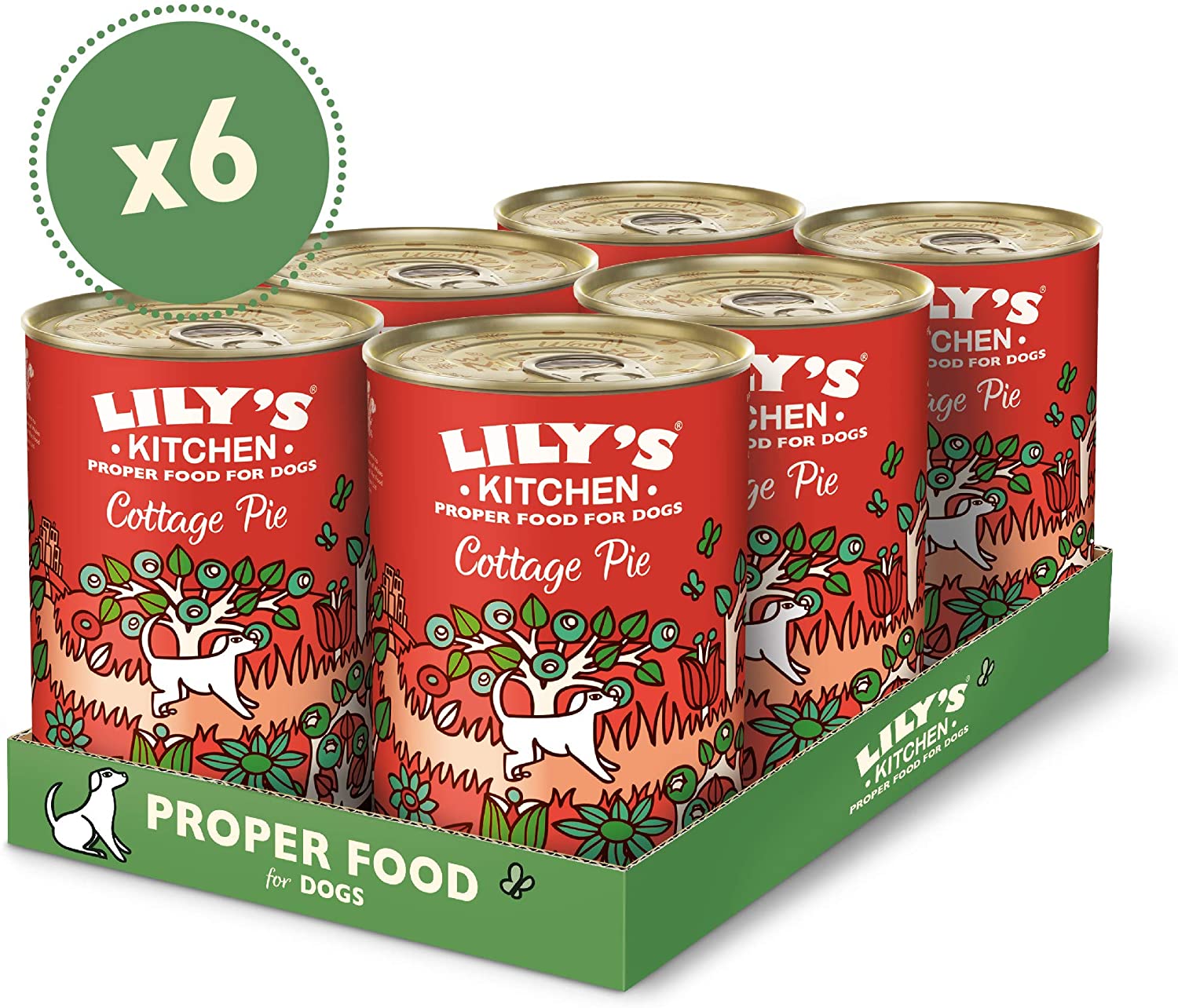  Comida húmeda para Perros Lily's Kitchen, 400 g, 6 Unidades 