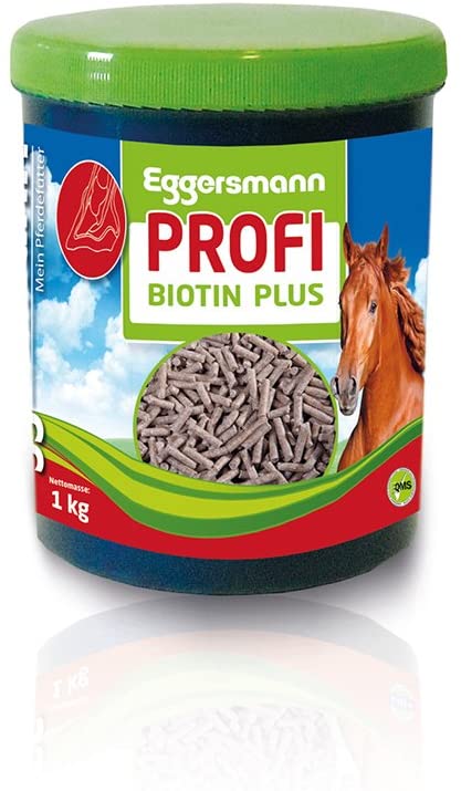  Concentrado como Forro Adicional para una Mejor Cuerno Educación y Pelo Vestido, Eggers Muñeco Profesional Biotina para Caballos, 1 Unidades (1 x 1 kg)… 