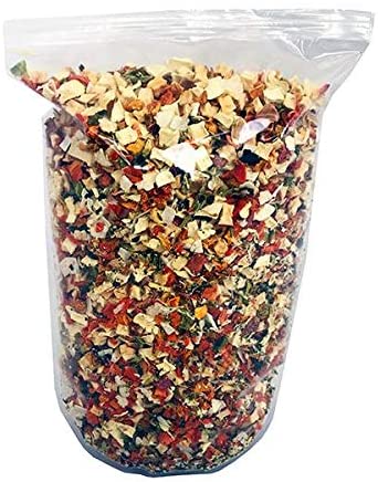  Copos de Verdura y Fruta Deshidratadas para Perros (800g) | Sin Cereales | 100% Natural | Ideal para Dietas Caseras o Barf | Lo Mejor de la Huerta 