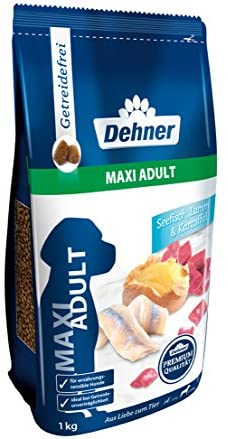  Dehner Premium Perros trockenfutter máximo Adult, Pescado de mar y Cordero con Patatas, 12.5 kg 