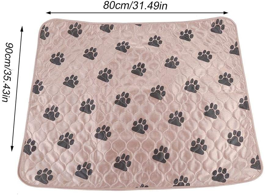  Delaman Dog Pee Pad Holder Lavable Perro Orina de Cama Orina Impermeable Alfombra Reutilizable para Mascotas Perros Gatos (Size : L) 