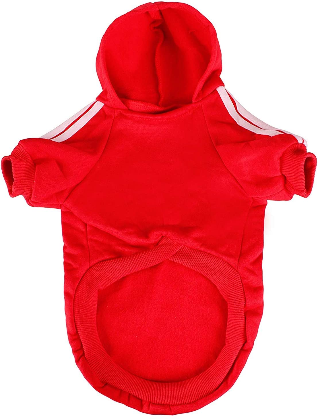  Ducomi Adidog - Sudadera con Capucha para Perros en Algodón Suave - Costuras Resistentes - Disponibles de XS a 8XL - Se envía Desde España (5XL, Rojo) 