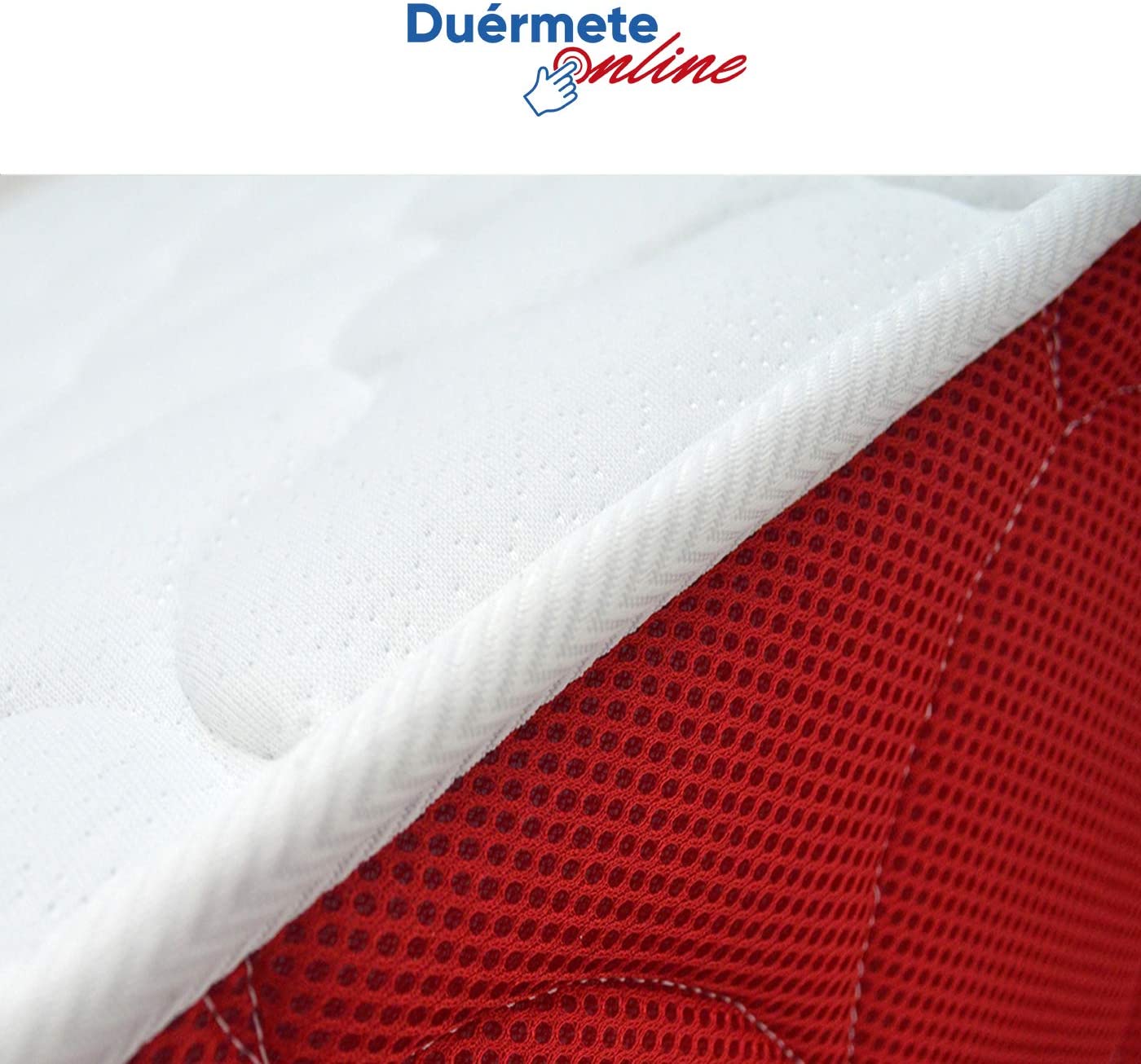  Duérmete Online Duérmete viscoelástico Lite Reversible (colchón a 2 Caras), Muy Transpirable, Blanco, 135 x 190 