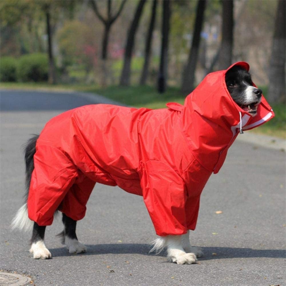  EDCRFV Impermeable Grande para Perros Ropa Impermeable Mono De Lluvia para Perros Grandes Medianos Pequeños Golden Retriever Ropa para Mascotas Al Aire Libre Abrigo 22 C 