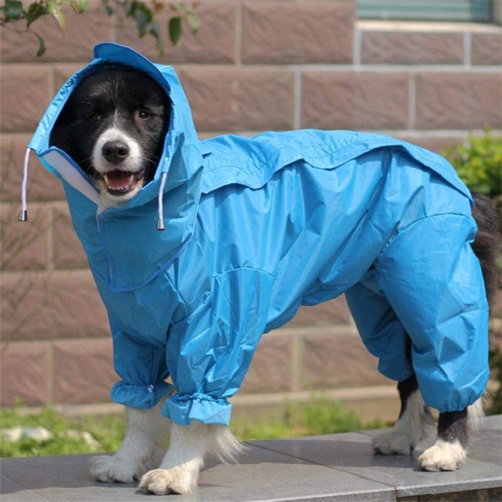  EDCRFV Impermeable Grande para Perros Ropa Impermeable Mono De Lluvia para Perros Grandes Medianos Pequeños Golden Retriever Ropa para Mascotas Al Aire Libre Abrigo 22 C 