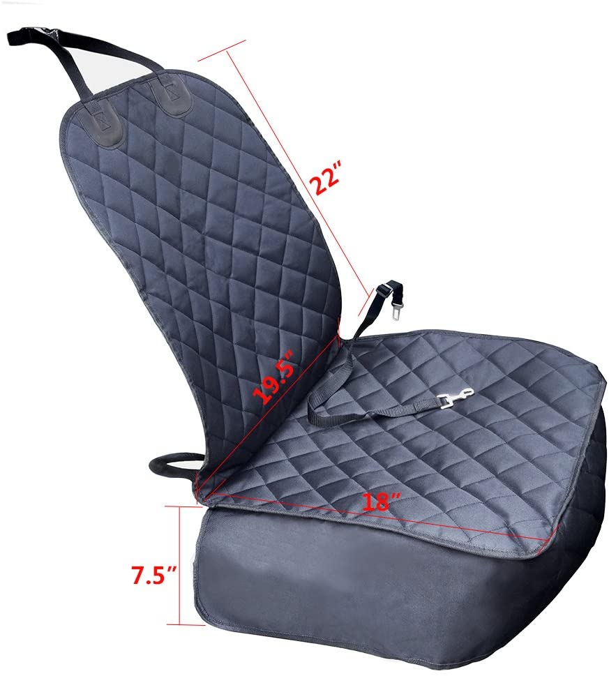  Eightnight mpermeable Antideslizante de Oxford Tela Tapa del Asiento del Animal doméstico Gato del Perro del Asiento Delantero del Asiento con cinturón de Seguridad para vehículos, Camiones SUVs 