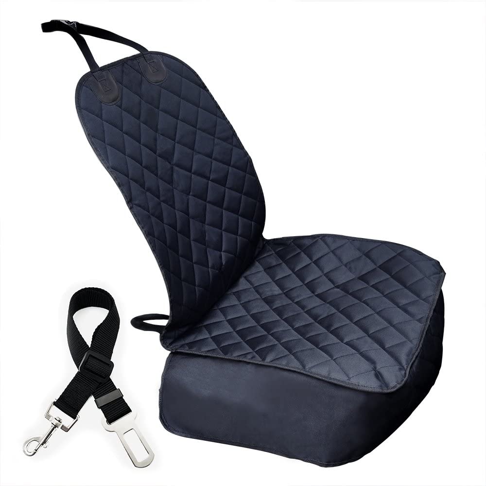  Eightnight mpermeable Antideslizante de Oxford Tela Tapa del Asiento del Animal doméstico Gato del Perro del Asiento Delantero del Asiento con cinturón de Seguridad para vehículos, Camiones SUVs 