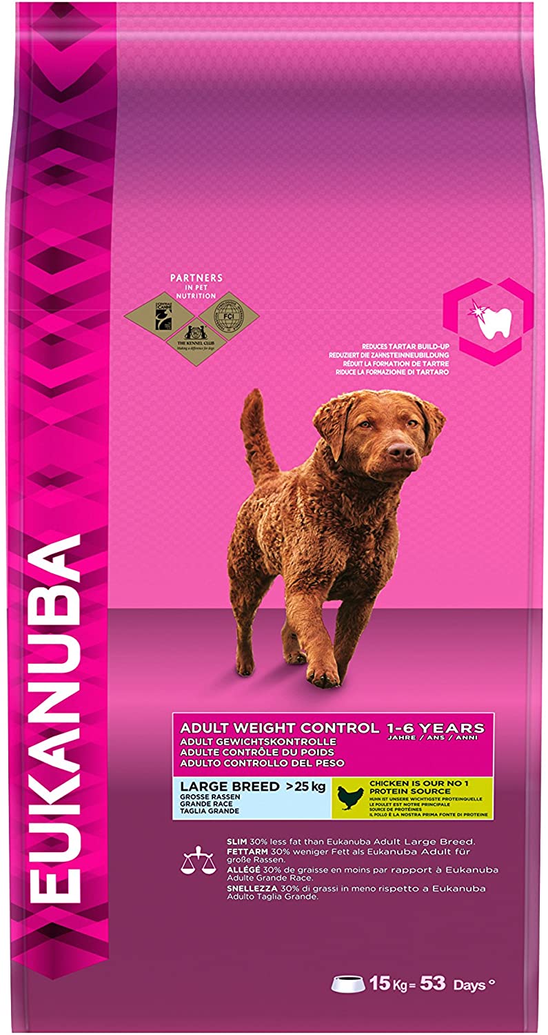  Eukanuba Adulto Control de peso Raza grande Pollo [15 Kg] 