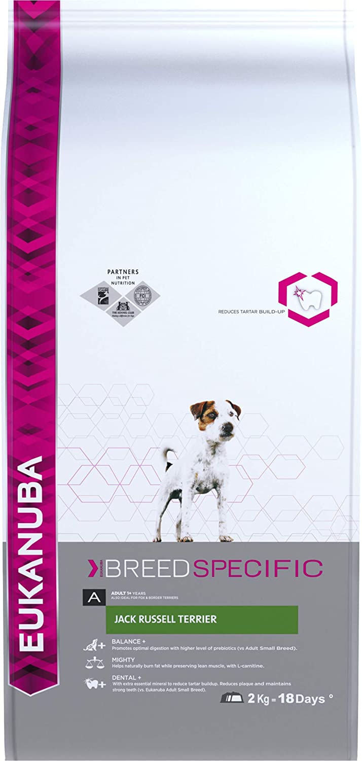  EUKANUBA Breed Specific All Jack Russell Chicken Bag Comida para Perros - 2000 gr 