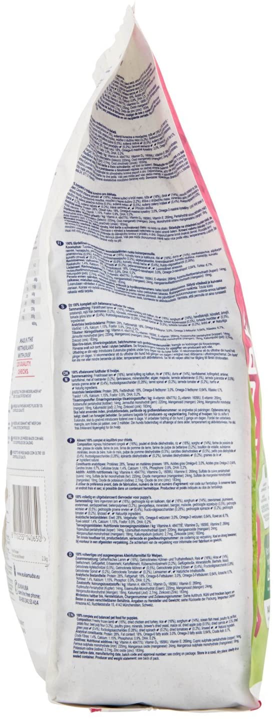  Eukanuba Nature Plus+ Cachorro y Junior Rico en cordero fresco congelado [2.3 kg] 