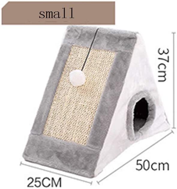  FANQIECHAODAN Sándwich de Forma Cerrada Triángulo Garra del Gato Plegable del Marco de la litera Escalada, Pequeña y Mediana Jaula, Pet Supplies 