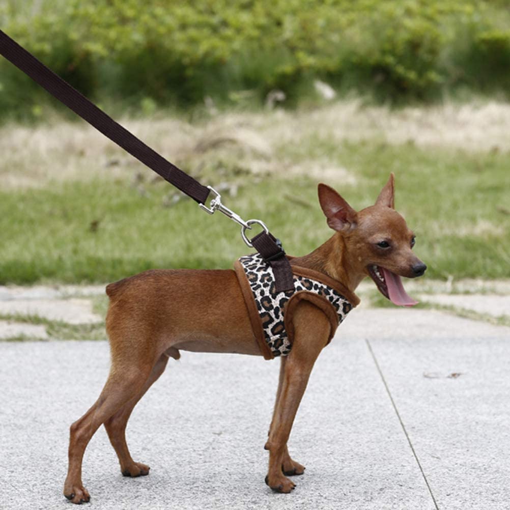  Feidaeu ArnéS para Mascotas Chaleco Duradero para Cachorros Medianos PequeñOs Perros Gatos Paseos con ArnéS Collar Correas para El Pecho Sin Correa 