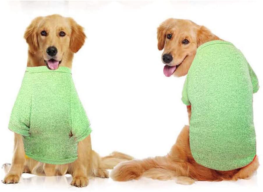  Feidaeu Ropa para Mascotas Casual Clásico Color sólido Engrosamiento Sudadera Suave y cómoda para Perros en Interiores o al Aire Libre 