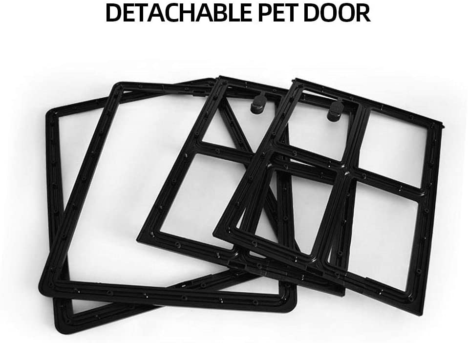  Fesjoy Puerta Batiente Cat Gate,Puerta Mosquitera para Mascotas Puerta Magnética Automática para Perros Puerta Batiente Cat Kitten Door M 