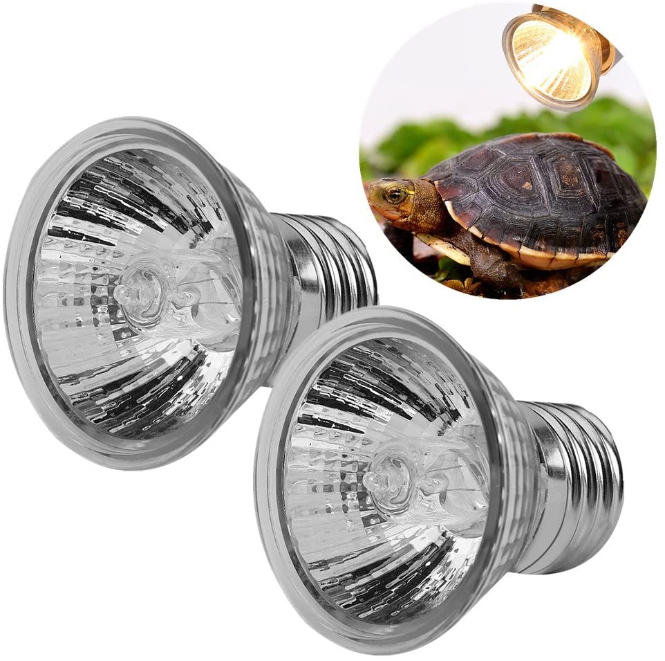  Filfeel Lámpara del Acuario de la Bombilla de la calefacción 3pcs para el transmisor de Calor del Reptil del Animal doméstico para Las Tortugas 25W + 50W + 75W 