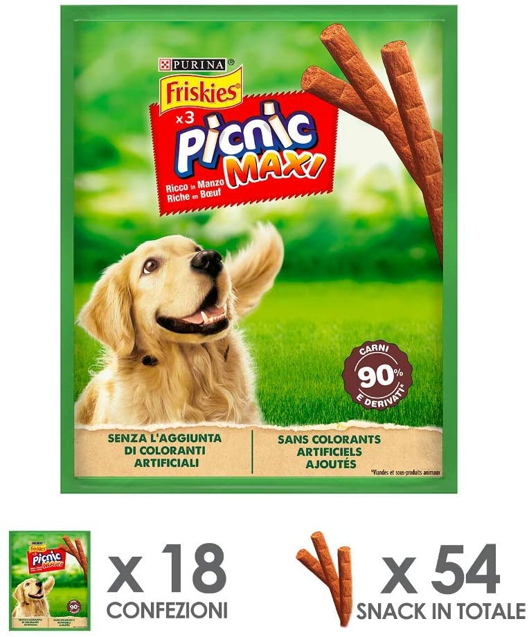  Friskies Maxi Picnic Manzo 45 g – 18 Piezas 