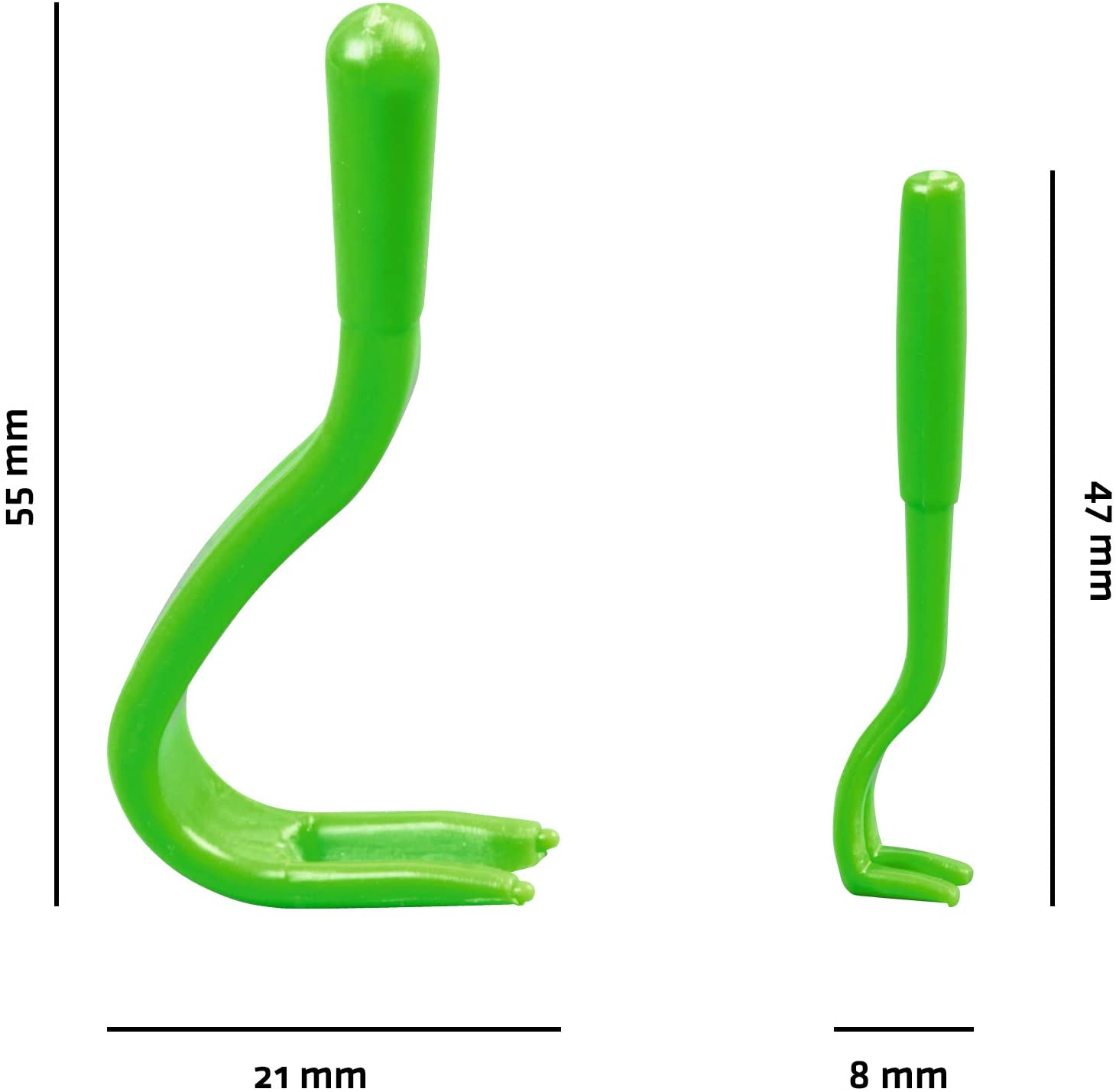  Gardigo - 4x Gancho Pinzas para Garrapatas Pulgas; Para Personas y Animales; Tick Removal Tool 