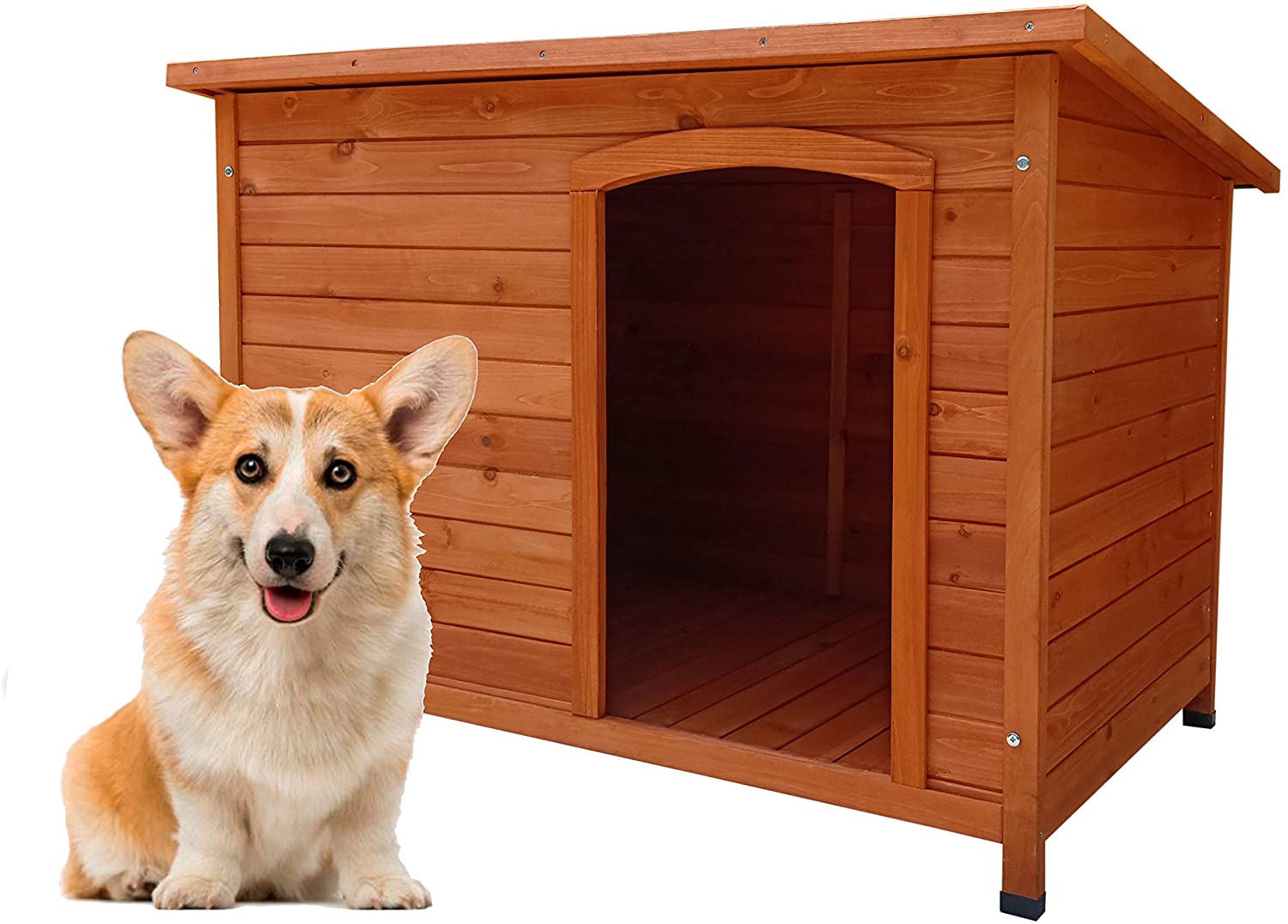  Gardiun KNH1250 - Caseta de Perro de madera Malik a 1 agua 104x66x70 cm 