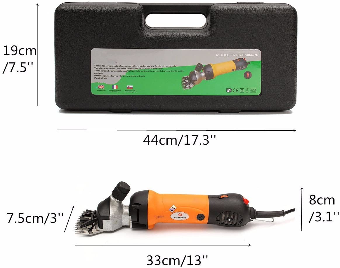  GCSEY Las Ovejas 690W 220V Eléctrico Cizallar Suministros Ovejas Clipper Cabras Alpaca Tijeras Ajuste Pusher 