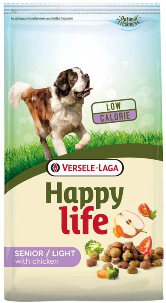  Global Pienso para Perros Happy Life Adult Senior con Pollo | Pienso para Perros Versele Laga | Comida para Perros 15 kgs 