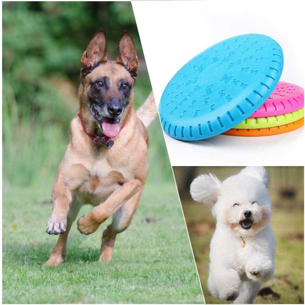  GOUSHENG Frisbees Perros Juguetes Disco Volador Para Perros Disco Flotante Para Perros Perro Flotante Para El Agua Juguete Para Perros Patinadores De Hueso De Juguete Masticable Resistente A La Goma N 