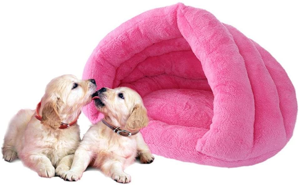  Gowind6 Cama para Mascotas, Gatos, Perros, Cachorros, Cuevas, Mascotas, colchoneta de Dormir, cojín de Igloo Nest cálido 