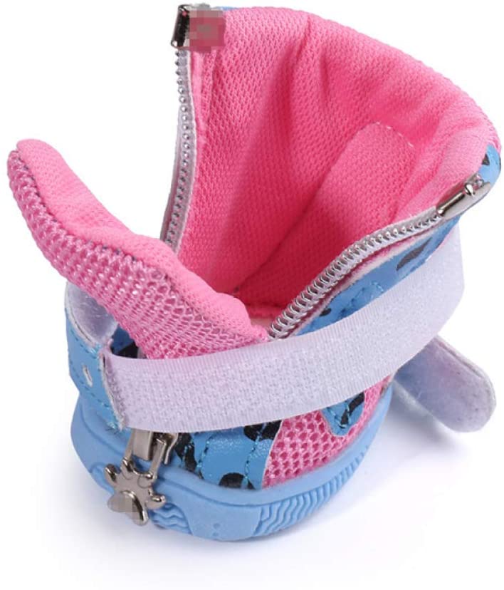  GOWINEU Zapatos de Invierno para Perros, Botas para Perros, Suelas Antideslizantes Deportivas Antideslizantes para Mascotas, Botas Resistentes al Agua para Perros pequeños 