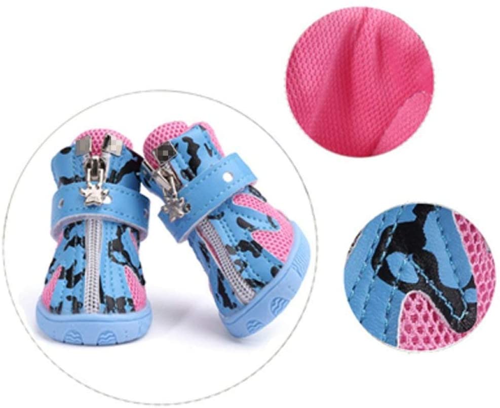  GOWINEU Zapatos de Invierno para Perros, Botas para Perros, Suelas Antideslizantes Deportivas Antideslizantes para Mascotas, Botas Resistentes al Agua para Perros pequeños 