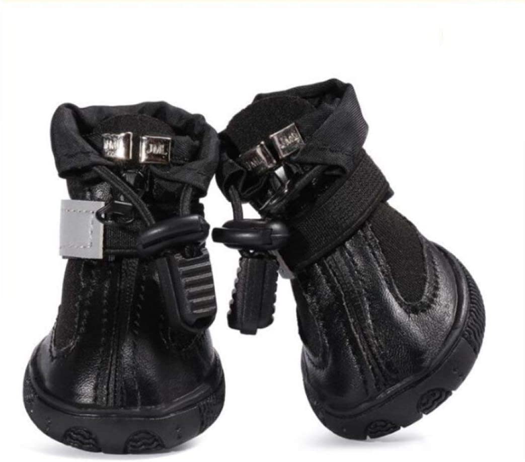  GOWINEU Zapatos de Invierno para Perros, Botas para Perros, Suelas Antideslizantes para Perros Deportivos Antideslizantes, Botas Resistentes al Agua para Perros pequeños 