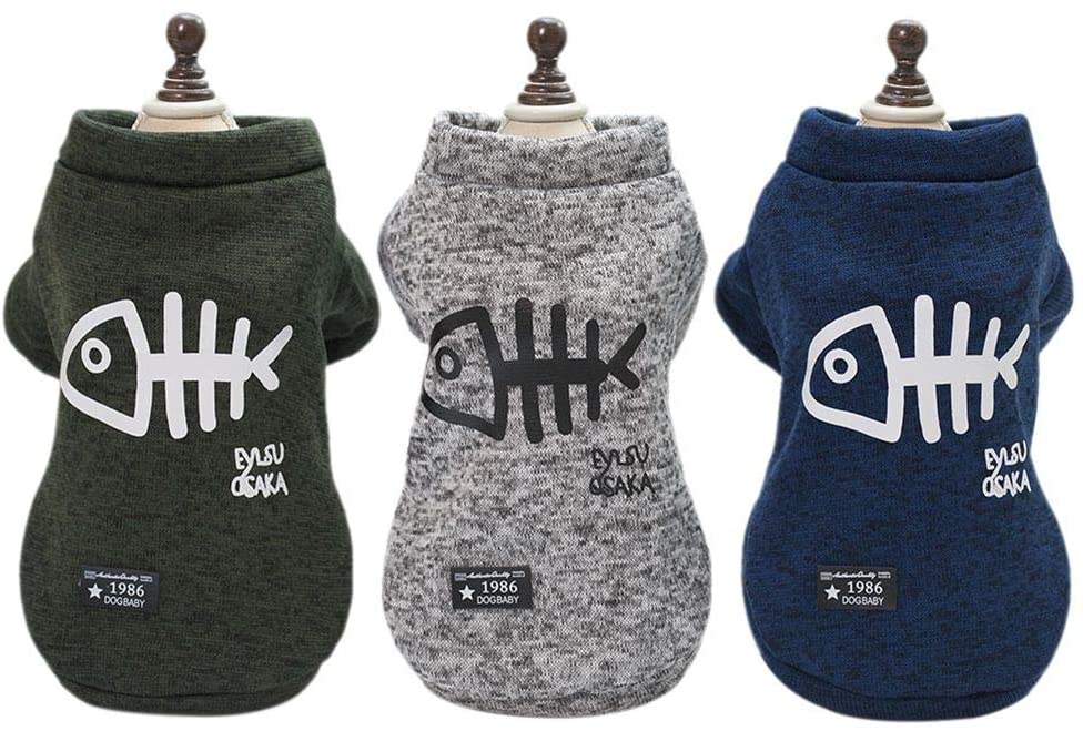  Handfly - Abrigo de invierno para perros, sudadera con capucha, chaqueta para perros pequeños 