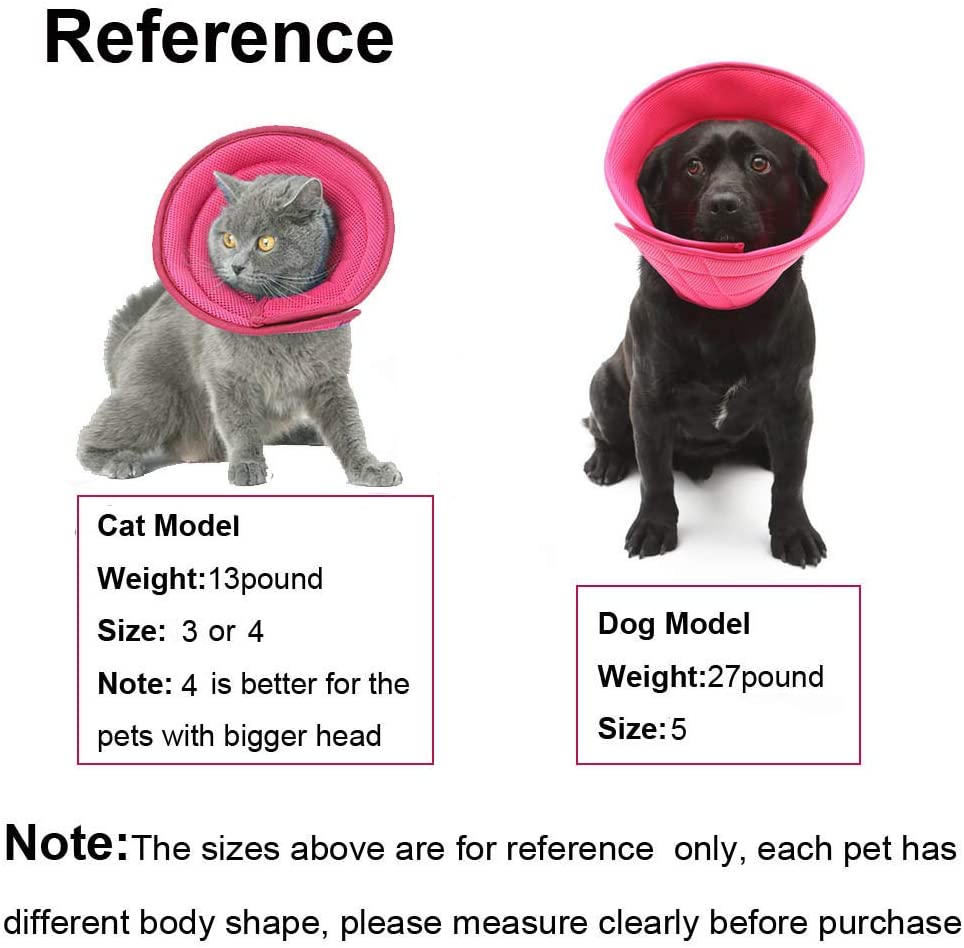  HanryDong Cono de perro pequeño, transpirable, pequeño, mediano, suave, cómodo, ajustable, de malla, fácil de beber, para dormir, mascotas, recuperación, cuello Elizabethan suave, anti mordeduras 