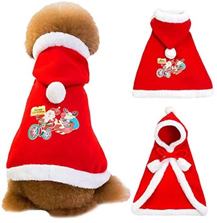  hhuanxiao Ropa para Mascotas Mascotas Ropa Capas Perros Perros Cornamenta Sombreros de Nuevo año Navidad Gato Perro Trajes Cachorro para Perros Bulldog francés Viernes Negro 