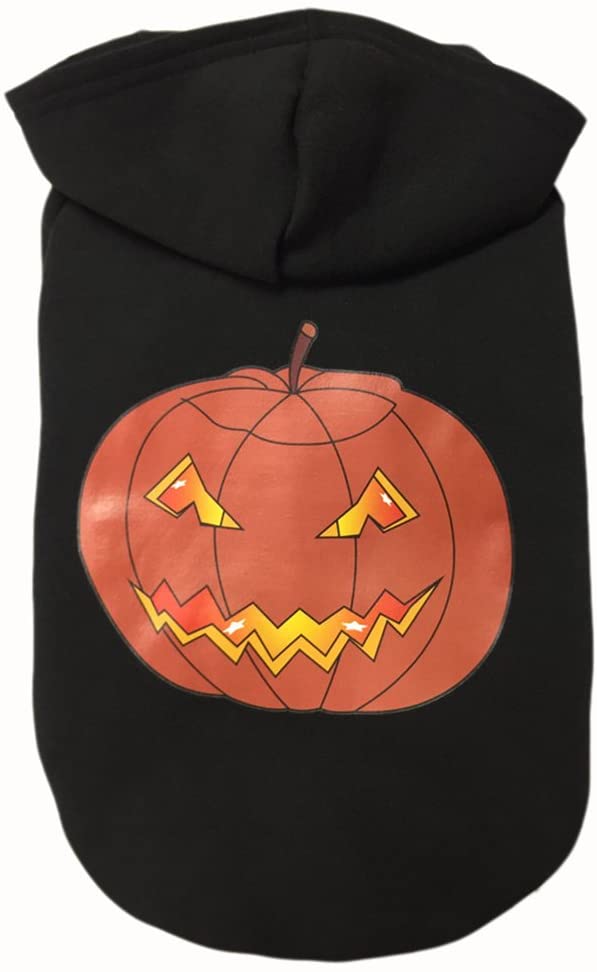  Hillento Ropa para Perros, Gato para Perros Ropa para Mascotas Halloween Festivales Calabaza Hoodies Traje para Halloween Navidad Holiday Vestido hasta Cosplay 