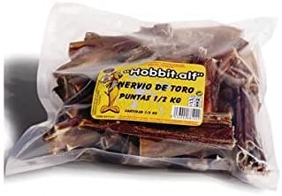  HobbitAlf nervio de toro puntas 200 grs. natural para perros 