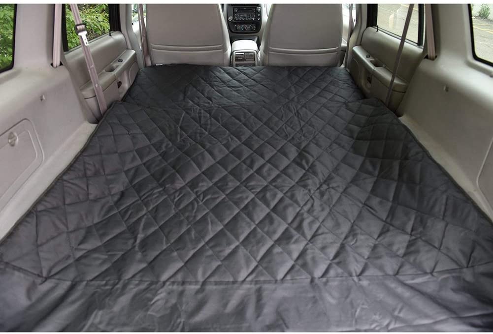  HONCENMAX Grande Perro Vehículo Protector de Maletero Cubierta del Revestimiento de Carga Mascota Cubierta de Asiento Estera Antideslizante Impermeable Universal para Camionetas SUV - XL 