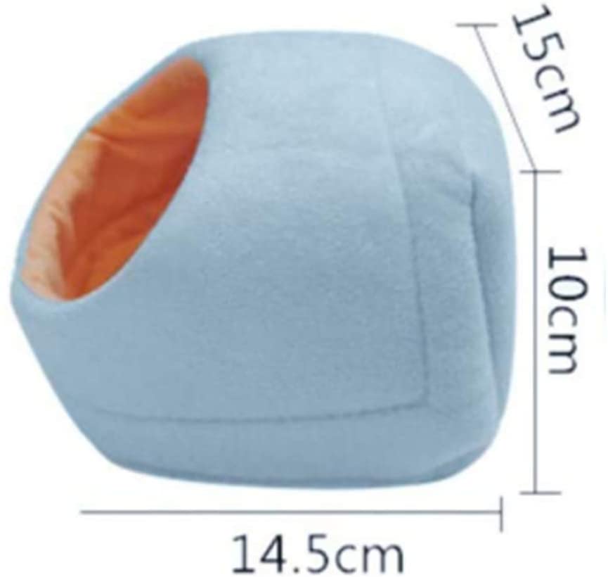  HPiano 2pcs Lavable y Cálida Igloo Cueva para Mascotas en Invierno,Cama de Peluche Suave para Mascotas con Almohadilla extraíble para hámster, Erizo, cobaya, Cerdo, Gato de bebé 