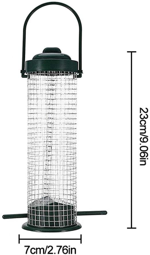  Hualieli Comederos Para Pájaros Colgantes, Estación De Alimentación De Aves Silvestres, Portador De Bolas De Grasa Para Albóndigas, Dispensador De Alimentos Al Aire Libre Para Aves Silvestres Pequeñas 
