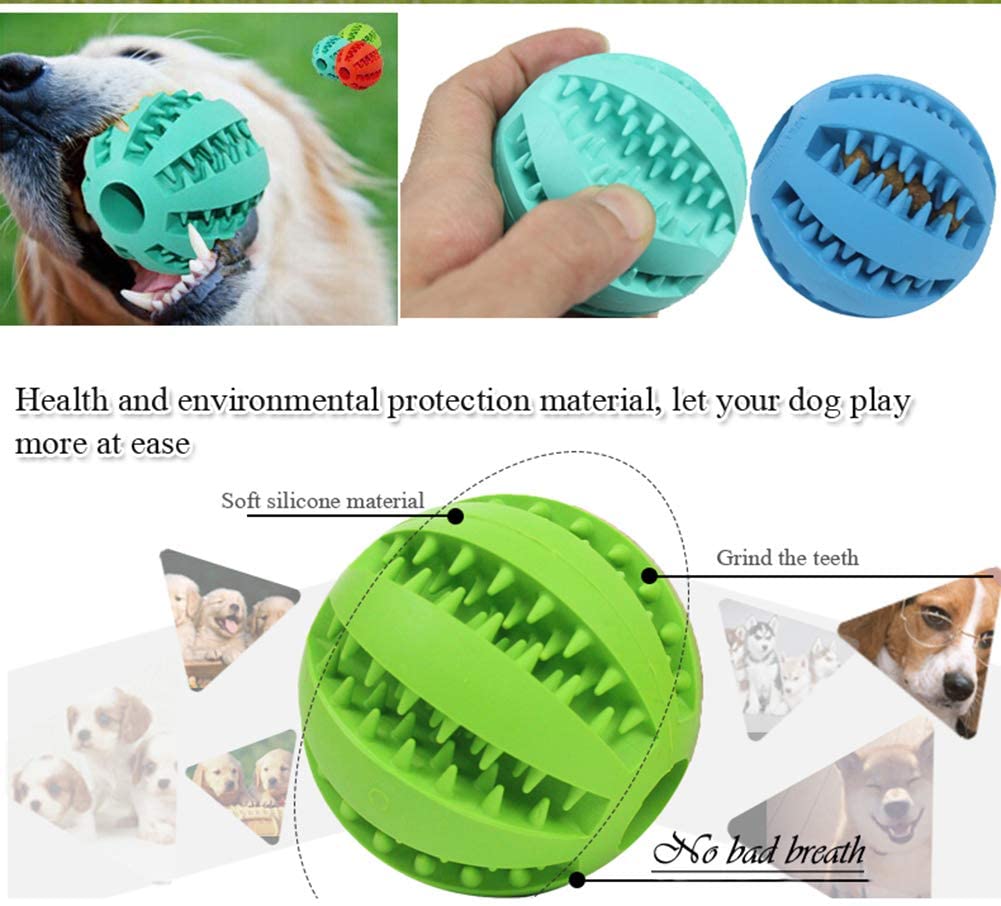  HZHHH Patrón 2.7Inch Goma Sandía Bola Divertido Natural No Tóxico del Perro Casero De La Mordedura De Los Dientes Resistentes Limpieza Chew Toy 