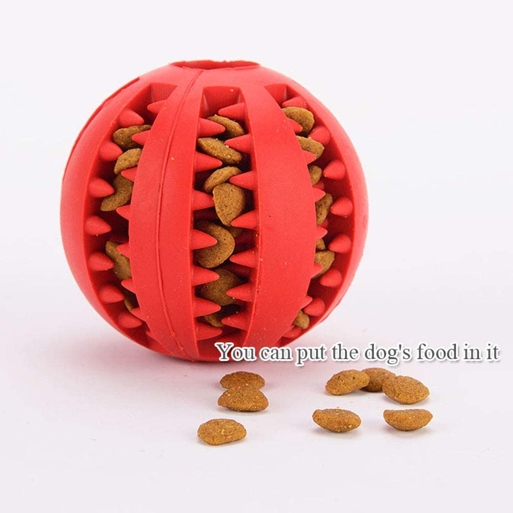  HZHHH Patrón 2.7Inch Goma Sandía Bola Divertido Natural No Tóxico del Perro Casero De La Mordedura De Los Dientes Resistentes Limpieza Chew Toy 