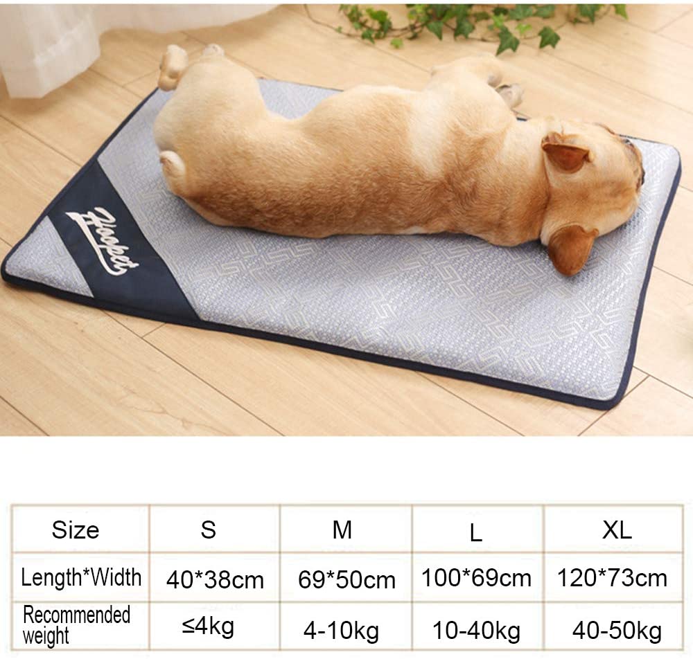  IEUUMLER Estera de Enfriamiento del Animal Doméstico Pet Cool Mat Transpirable para Perros Gatos IE106 (S, Yellow) 