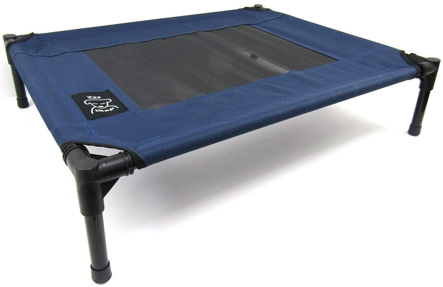  iNap - Cama elevada para perros, cuna, con estructura de acero 