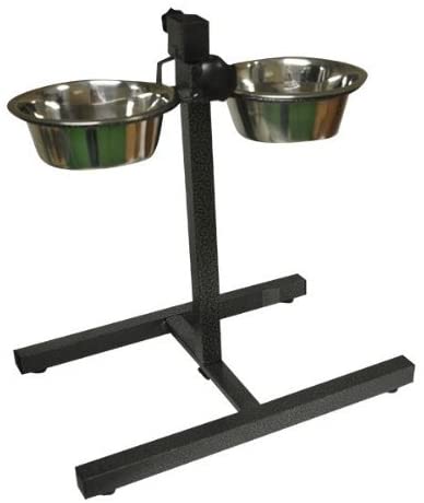  INOXIDABLE REGULABLE DOBLE DINER ACERO COMEDEROS Alimento COMEDERO MASCOTA PERRO COMEDEROS Soporte 