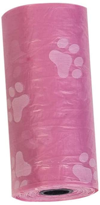  JiDan Bolsas para Cubo de basura5 Rollo Huella de Perro Dispensador de Bolsas de Basura Dispensador de residuos de Mascotas Bolsas de heces Bolsas de Basura Estuche Productos Bolsas de Basura Acce 