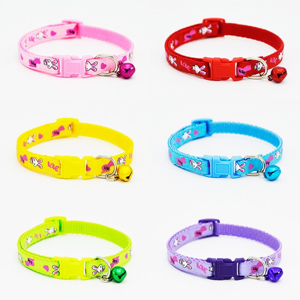  jiyoujianzhu Collar para Perro con diseño de Dibujos Animados, Cinturones de Seguridad, Collares Personalizados 