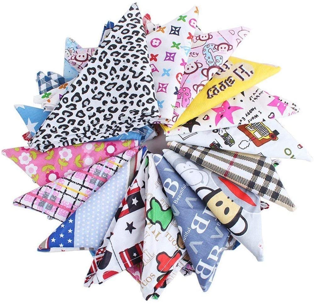  JMAKI Mascota Perro Gato Pañuelo,Eco-Friendly I Love My Pet Scarf Dog Bandana Pet Collars,Soft Head Scarfs Accessories Pet Bib Pet Supplies 